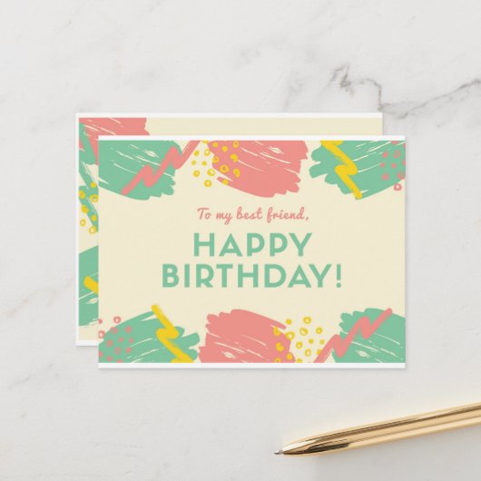 Postkartengröße: Standard, 3.5 Postkarte (Vorderseite/Rückseite Beispiel)