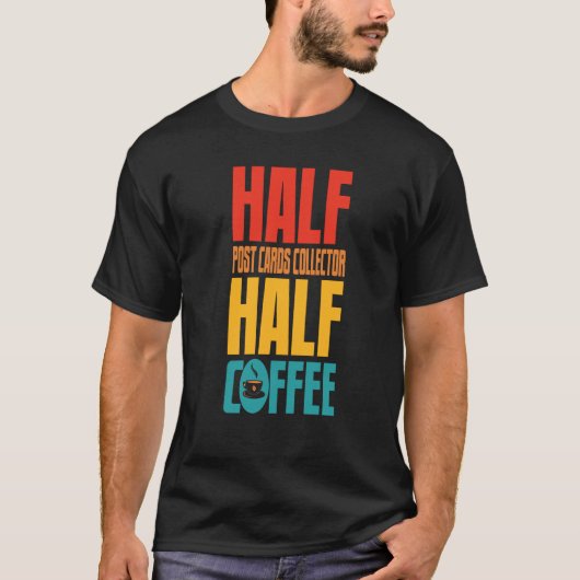 Postkartenhalter für Kaffee T-Shirt (Vorderseite)