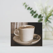 Postkartenkalender mit Kaffeetasse Postkarte (Stehend Vorderseite)