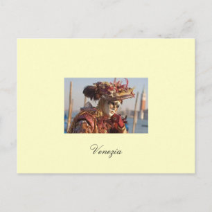 Postkartenkarneval von Venedig Postkarte