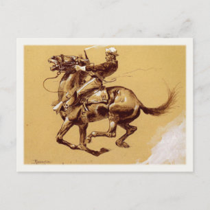 Postkartenkunst mit Frederic Remington Malerei Postkarte