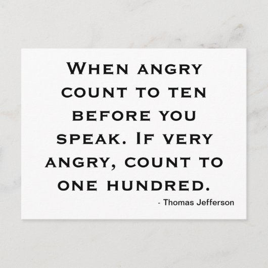 Postkartenmotivation - Wut Postkarte (Vorderseite)