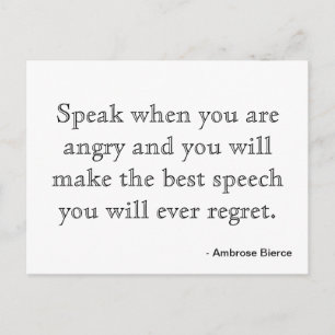 Postkartenmotivation - Wut Postkarte