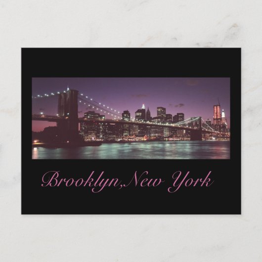 Postkartennadel, Brooklyn, New York Postkarte (Vorderseite)