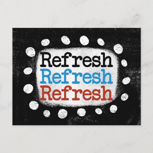 Postkartennummer aktualisieren postkarte (Vorderseite)