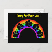 Postkartenpaare auf Regenbogen Entschuldigung für  Postkarte (Vorne/Hinten)