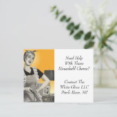 Postkartenreinigung Business Zuhause Haushalt Postkarte (Stehend Vorderseite)