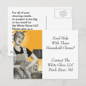 Postkartenreinigung Business Zuhause Haushalt Postkarte (Vorne/Hinten)