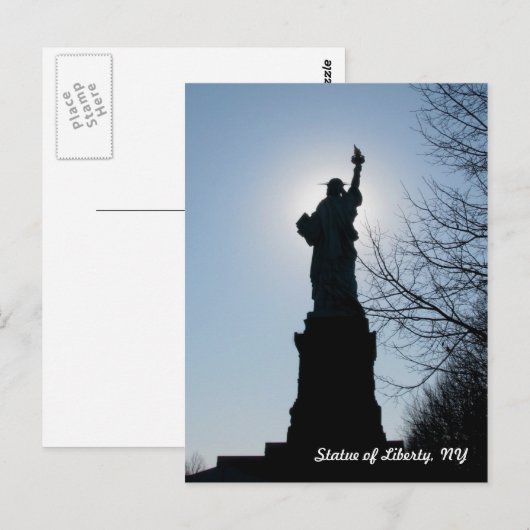 Postkartenstatue Postkarte (Vorne/Hinten)