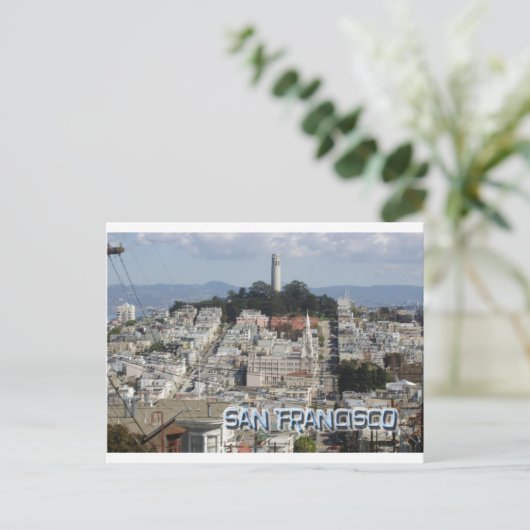 Postkartenstil San Francisco Postkarte (Stehend Vorderseite)