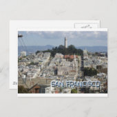 Postkartenstil San Francisco Postkarte (Vorne/Hinten)