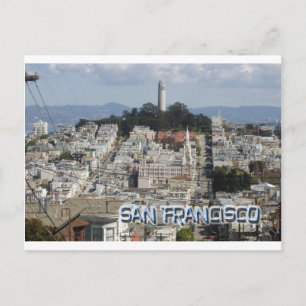 Postkartenstil San Francisco Postkarte