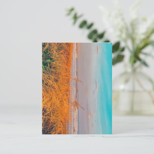 Postkartenstrand Postkarte (Stehend Vorderseite)