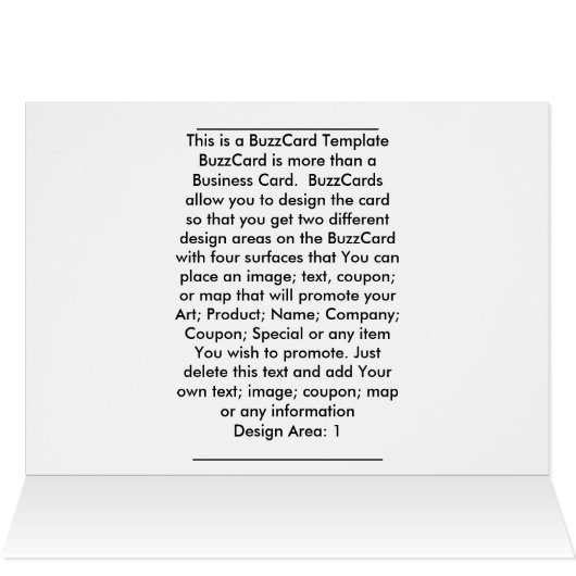 Postkartenvorlage Das MUSEUM Zazzle-Geschenk (Innenansicht Horizontal (Oben))