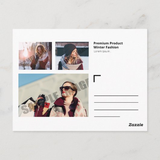 Postkartenvorlage Postkarte (Rückseite)