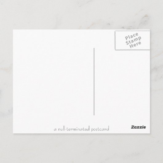 Postkartenvorlage Postkarte (Rückseite)