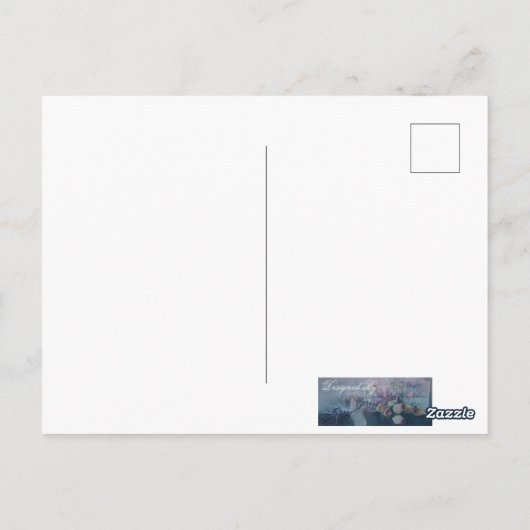 Postkartenzeit für den Kaffee Postkarte (Rückseite)