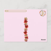 Postkreuzung - Amaryllis florale Postkarte (Rückseite)