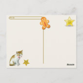 Postkreuzung - Annie Cat Gingerbrei Weihnachten Postkarte (Rückseite)