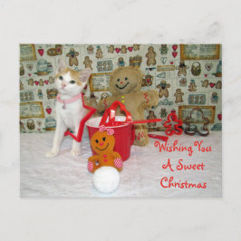 Postkreuzung - Annie Cat Gingerbrei Weihnachten Postkarte