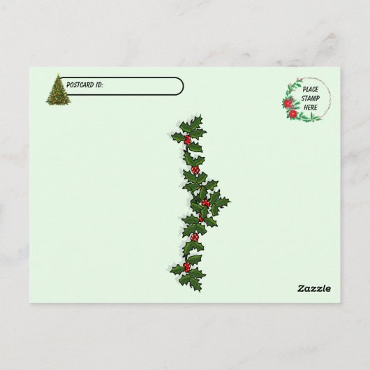 Postkreuzung - Annie the Cat und Christmas Elf Postkarte (Rückseite)