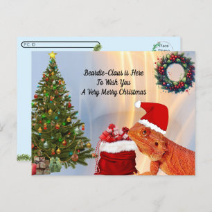 Postkreuzung - Bartdie-Claus - Bartierter Drache Postkarte