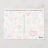 Postkreuzung der Dragonfly - Postkarte (Rückseite)