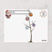 Postkreuzung - Der Weihnachtsmann nimmt einen Tumb Postkarte (Rückseite)