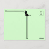 Postkreuzung - Die graue Stray - Katzenpostkarte Postkarte (Rückseite)