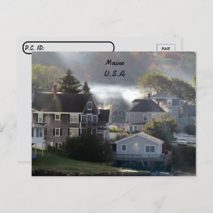 Postkreuzung - Foggy Maine Morning Postkarte