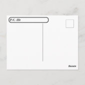 Postkreuzung - Kunst - Moderner Tanz Postkarte (Rückseite)