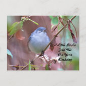 Postkreuzung Little Birdie Birthday Postcard Postkarte (Vorderseite)