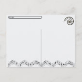 Postkreuzung - Musikalischer Tänzer Postkarte (Rückseite)