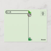 Postkreuzung = Niedlicher Baum-Frosch Postkarte (Rückseite)