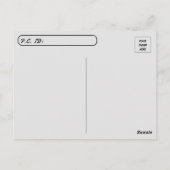 Postkreuzung - Oliver, der Katze, der Scham Postkarte (Rückseite)