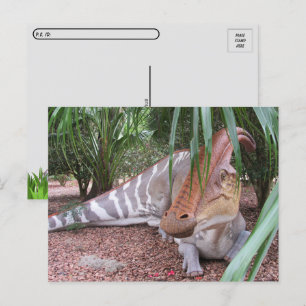 Postkreuzung Parasaurolophus - Dinosaurier - Postk Postkarte