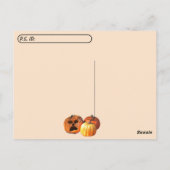 Postkreuzung - Pumpkin Ghoul Halloween Postcard Postkarte (Rückseite)
