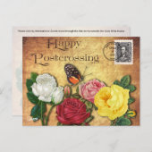 Postkreuzung Schmetterling - Postkarte (Vorne/Hinten)