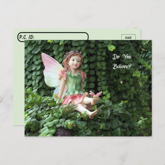 Postkreuzung Schöne Fairy Postkarte (Vorne/Hinten)