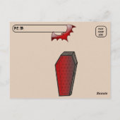 Postkreuzung - Vampirmonster / Halloween Postkarte (Rückseite)
