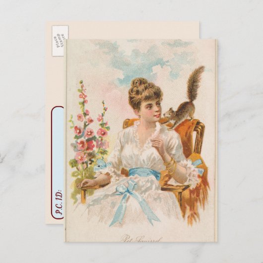 Postkreuzung - Vintages Päpstchen Kunsthandwerk Postkarte (Vorne/Hinten)