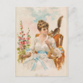 Postkreuzung - Vintages Päpstchen Kunsthandwerk Postkarte (Vorderseite)