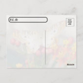 Postkreuzung - Weißer Pfauenschmetterling-Zitat Postkarte (Rückseite)