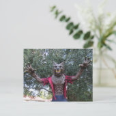 Postkreuzung - Werwolf / Wolf-Mann-Postkarte Postkarte (Stehend Vorderseite)