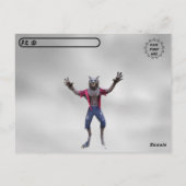 Postkreuzung - Werwolf / Wolf-Mann-Postkarte Postkarte (Rückseite)
