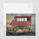 POSTKUTSCHE POSTKARTE (Vorne/Hinten)