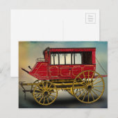 POSTKUTSCHE POSTKARTE (Vorne/Hinten)