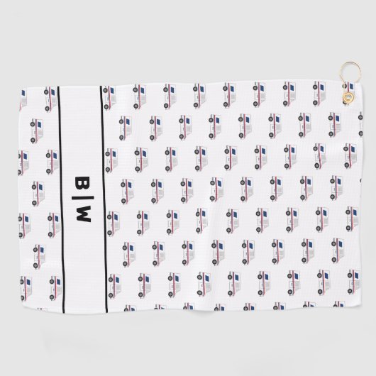 Postkutscher Golfhandtuch (Horizontal)