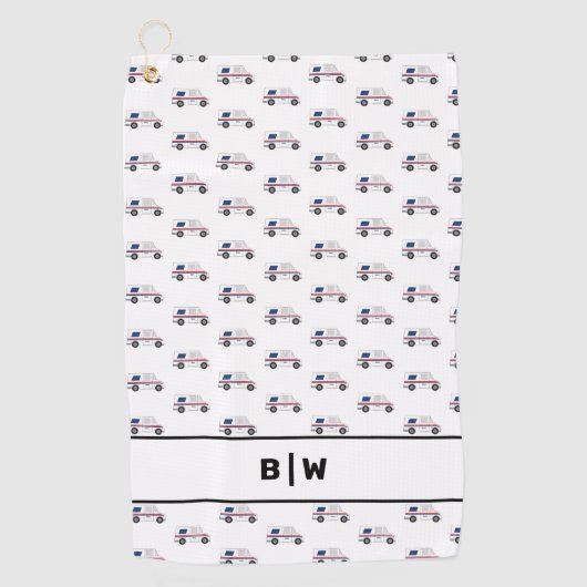 Postkutscher Golfhandtuch (Vorderseite)