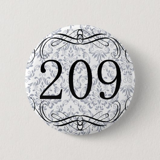 Postleitzahl 209 button (Vorderseite)